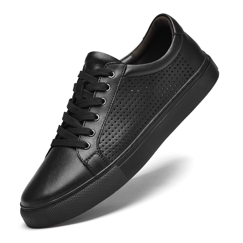 Модные универсальные кроссовки для ходьбы, удобная спортивная обувь для отдыха на открытом воздухе, мужские вулканизированные туфли из натуральной кожи, мужские повседневные кроссовки