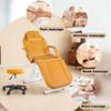 Luxmars Mordern Beatury Bed for Spa Salon Esthetician Chair PU Leather Adjustable Footrest 180 ° Flat for Tatto Eyelash Massage