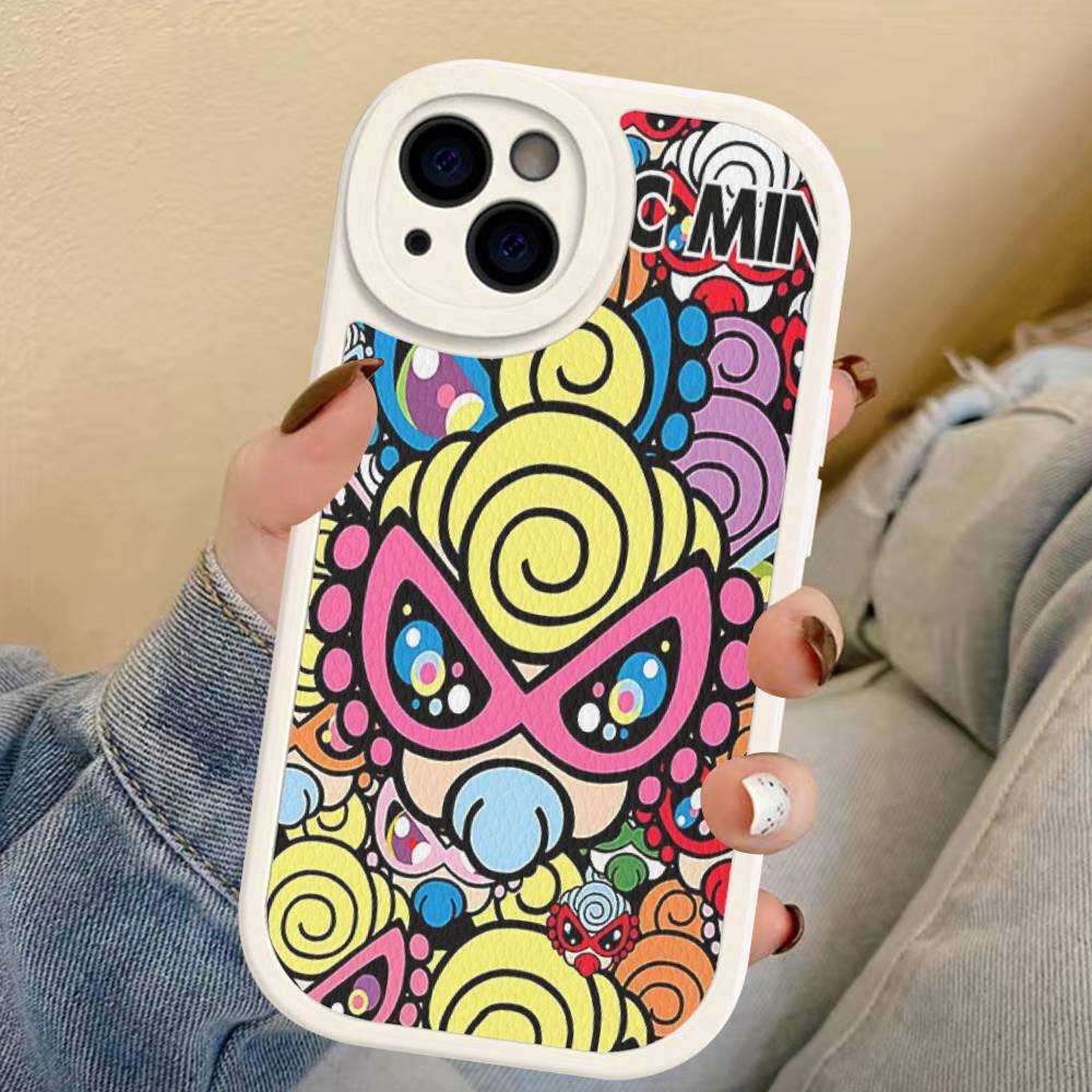 H-Hysteric Cute M-Mini Phone Case For IPhone 11 12 13 14 15 16 Pro Max Plus Leather Cover