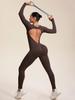 Cross-Border Hot-Selling Moisture-Wicking Breathable Seamless Backless High-Elasticity Tight-Fit Yoga Jumpsuit