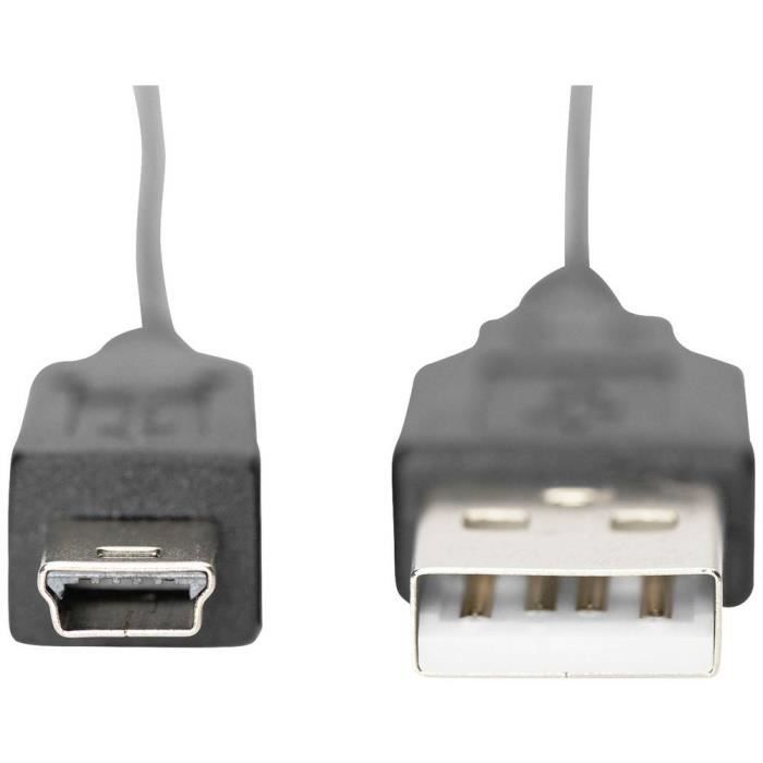 Digitus Câble USB Fiche Mâle HDMI-A, USB-Mini-B Mâle 3 M Noir DB-300130-030-S
