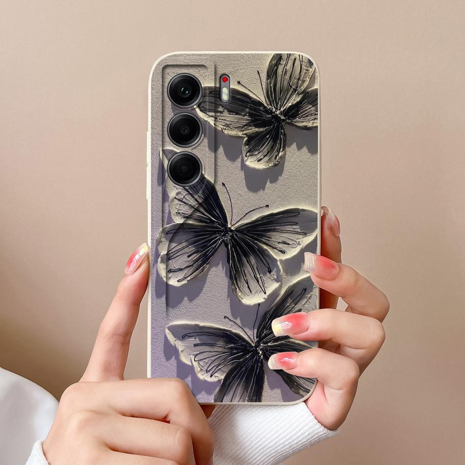 Чехол для телефона Tecno Camon 40 Pro Милые животные Мягкая задняя крышка Жидкий силиконовый корпус для телефона Camon40 Pro 4G 5G Защита от падения Funda