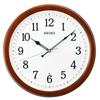 Clock Wall Clock Radio Analog UD Font Brown Wood Diameter X KX254B 32.2 4.9cm