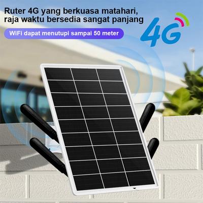 Водонепроницаемый уличный 4G LTE WIFI роутер на солнечной энергии IP66 со слотом для SIM-карты 15 Вт 25600 мАч Беспроводной модем-роутер для солнечной камеры