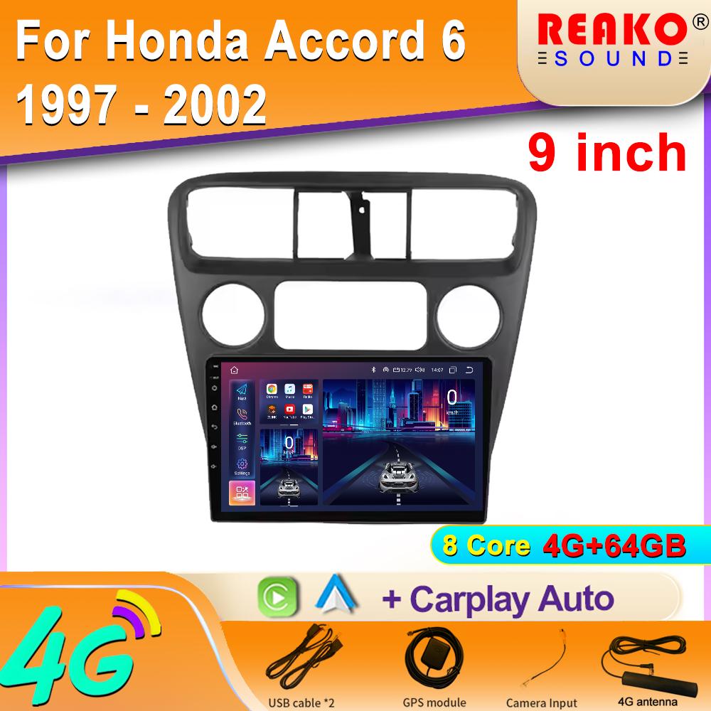 Car Android For Honda Accord 6 1997 - 2002 Auto Radio Stereo Multimedia Player GPS Navigation High-performance WIFI TB