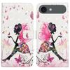 For iPhone 17 Air Case 3D Creative Pattern PU Leather Stand Phone Cover