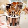 Makeup Brush Stand: Creative Desktop Storage Rack with 45 Holes for Cleaning, Drying, and Large Capacity Organizing