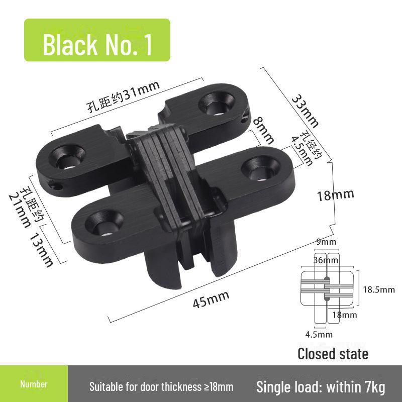 Thickened Stainless Steel Concealed Cross Hinge for European Folding Doors