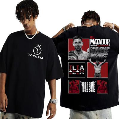 El Matador Кто такой Илия Топурия Графическая Футболка Мужская Одежда Мода Ретро Футболки с Короткой Рукавой Летние Топы Футболка Уличная Одежда