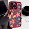 Colorful Flowers Silicone Case For iPhone 15 16 Pro Max 14 13 12 11 Pro Max 7 8 XR XS 16e Shockproof Bumper Soft TPU Phone Cover