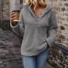 New Women's Casual Hooded Long-sleeved Pullover Pure Multi-color Women's Plush Warm Jacket