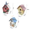 2024 New Style Bird House Birdcage Painting Outdoor Garden Hanging Cottage Feeder Nest Crafts Garden Supplies Products