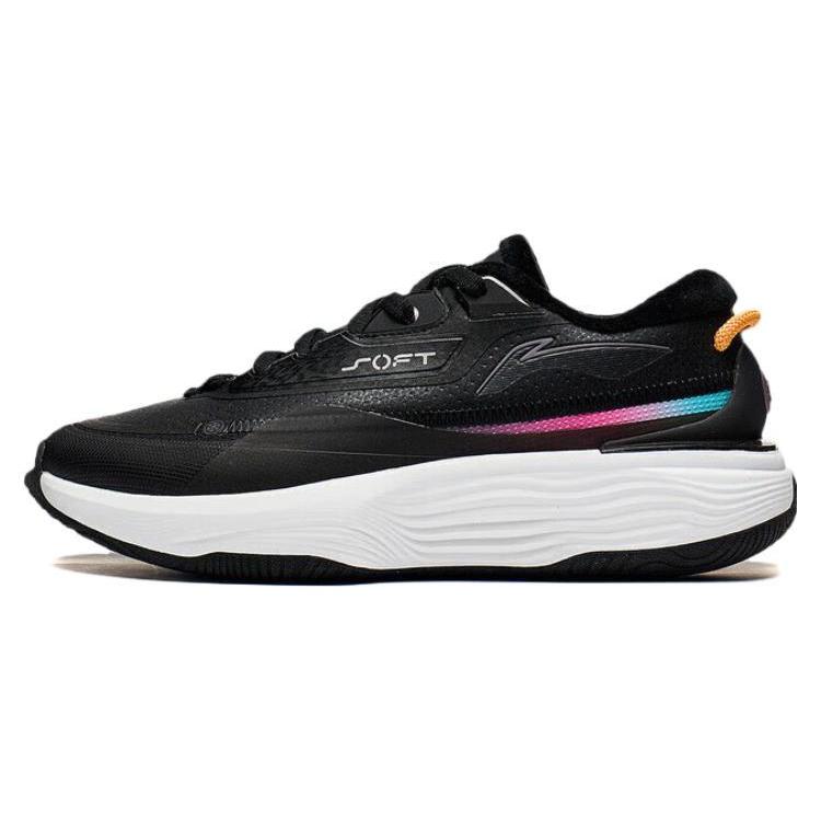Li Ning SOFT WARM Термонизкие Повседневная Обувь Мужская Черный Сияющий Оранжевый С подкладкой из флиса AGLT123-2