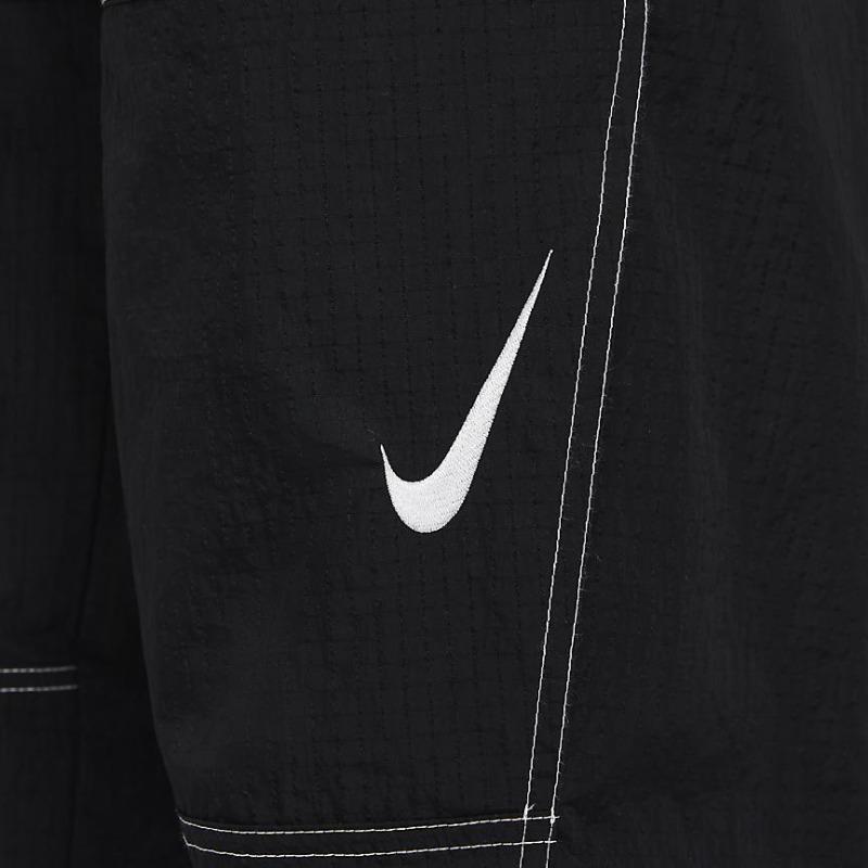 Nike NSW Repeat Swoosh GX Тканые повседневные свободные джоггеры женские черные DD5573-010
