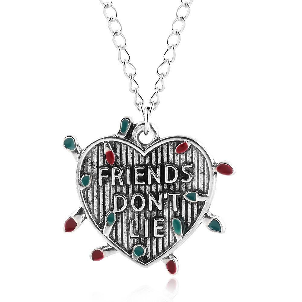 Ожерелье из 4 сезона «Очень странных дел» с подвеской-буквой и лампочкой Для фанатов и коллекционеров