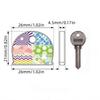 6Pcs Flower Pattern Silicone Key Cover Silicone Key Sleeve Reusable Key Identifier  Key Chain