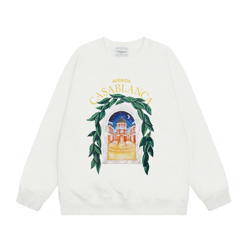 Unisex Oversized Cotton Graphic Print Crewneck Sweatshirt Winter Casual Wear