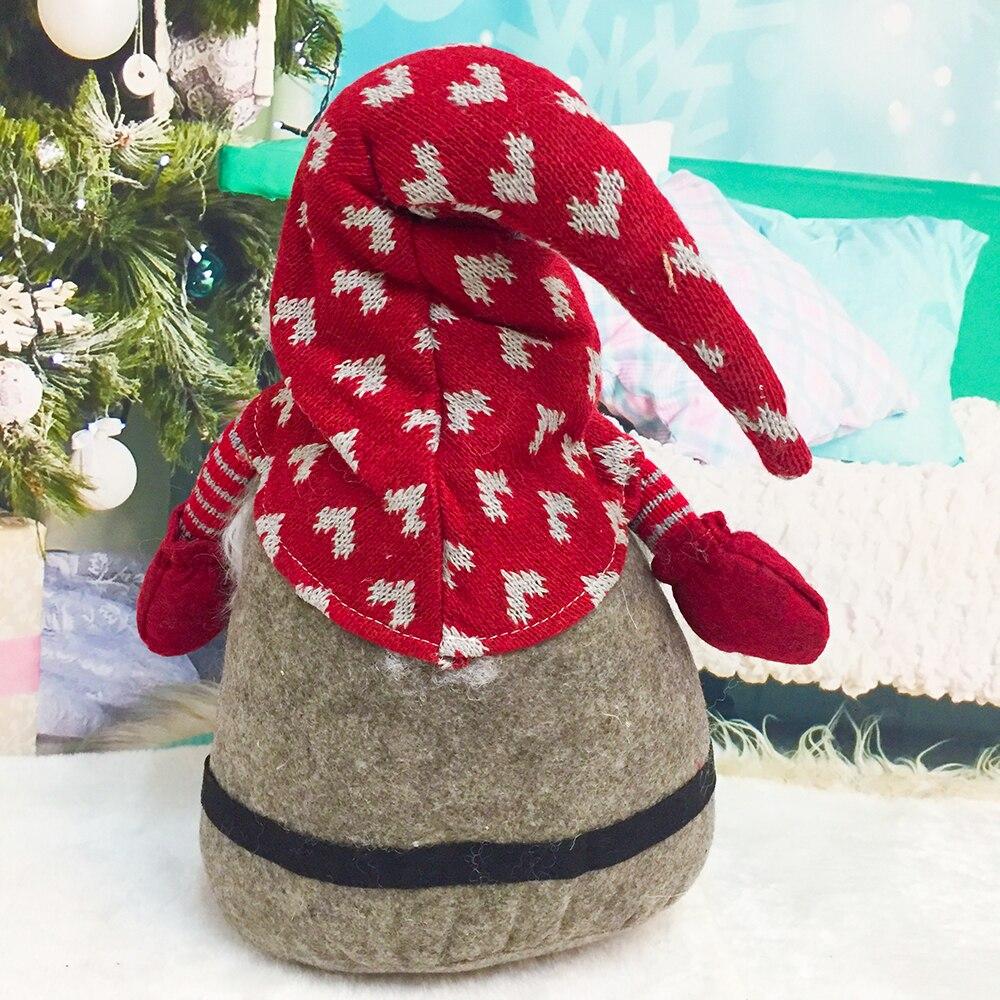 Санта-Снеговик Гном для дома, дома и улицы, украшение, плюшевые рождественские украшения, выдвижная стоячая игрушка, рождественские куклы