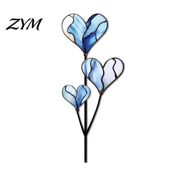 Metal Plant Inserts Colorful Planter Insert Stake, Double-Sided, Flower Pot Decor Yard Stakes Insect Animal Stake for Pots Bed Decoration Garden