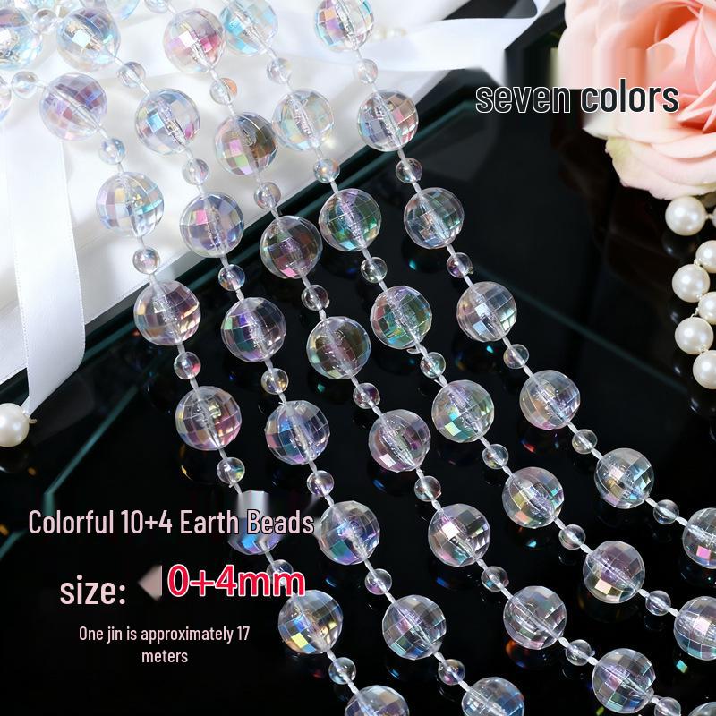 Акриловые бусины НЛО 10 мм для свадебной гирлянды, украшения прохода или люстры