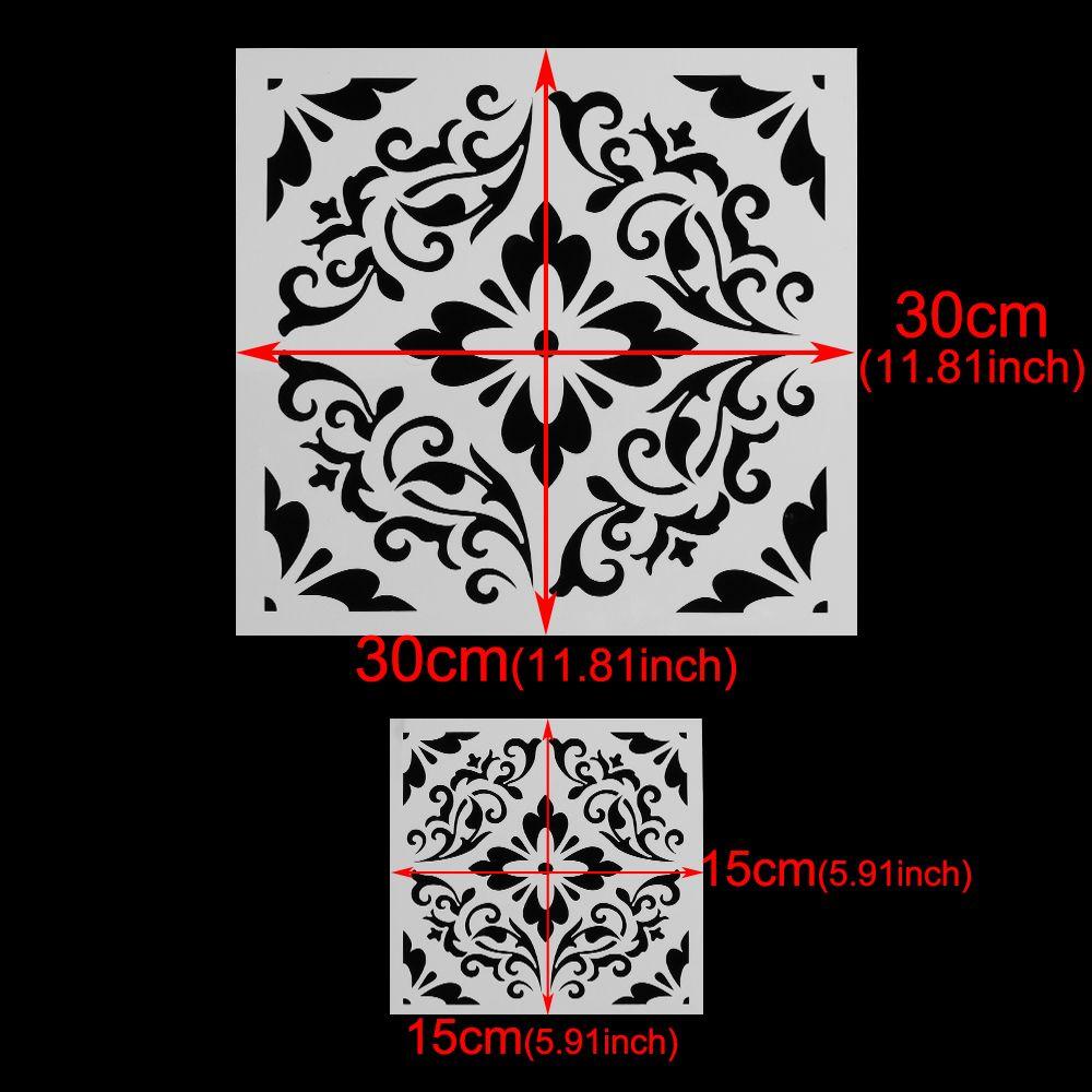 DIY выдолбленный шаблон для рисования Изготовление мебели, покраска карт, доска для рисования, набор трафаретов в виде мандалы