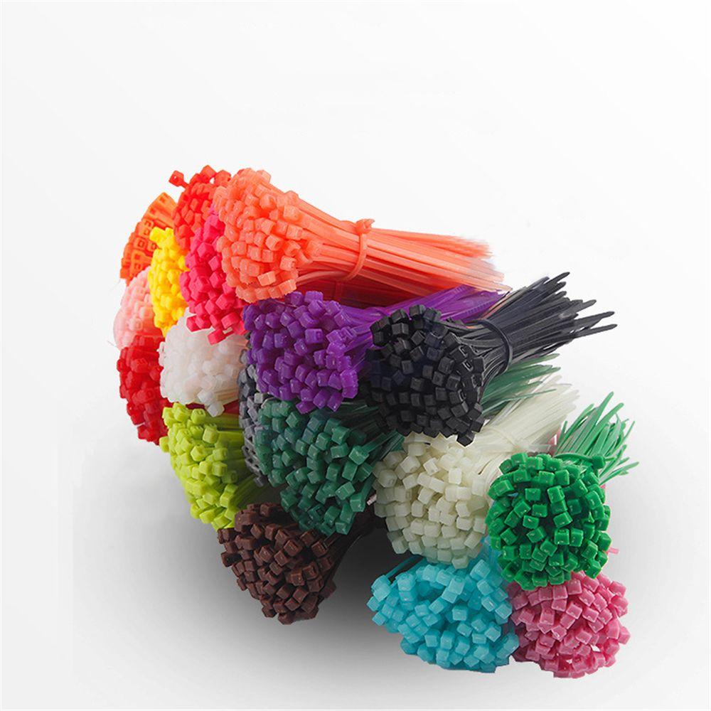 100 шт./упак. прочные самоблокирующиеся отделочные линии в комплекте с застежкой-молнией кабельные стяжки нейлоновая проволока