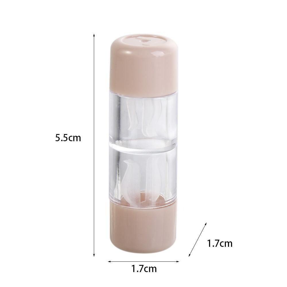 Solid Color Contact Lens Case Cylindrical Eye Care Lenses Box Portable Contact Lens Container