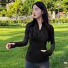 Quick-drying yoga clothes, tops, high-end sports jackets, women's tight-fitting long-sleeved tops, outdoor running fitness clothes, spring