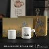 Panda ceramic office cup with lid and filter water cup cute ceramic mug gift box office household water cup