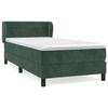3127532 vidaXL Divan Bed with Mattress Dark Green 90x200 Cm