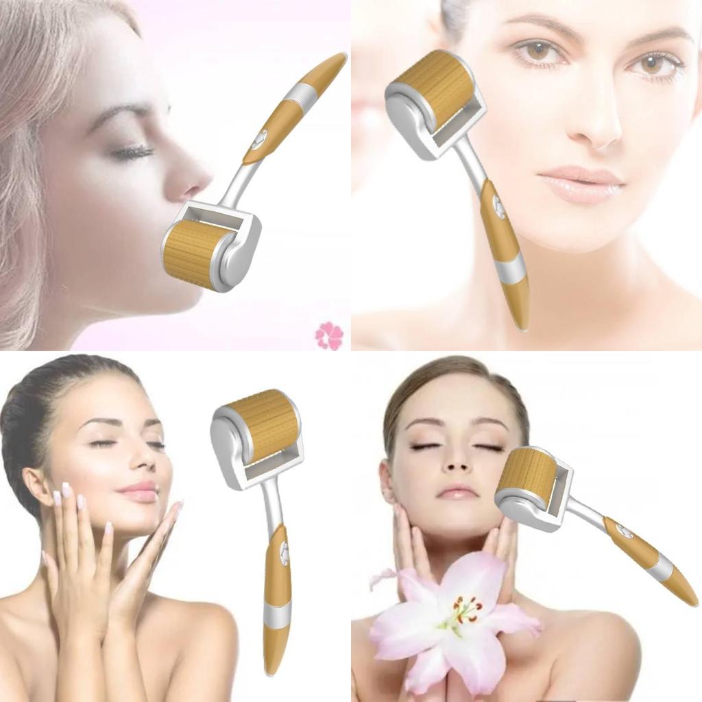 Gts Skin Care Роллер с микроиглами с 192 титановыми иглами для заживления шрамов от акне и омоложения кожи