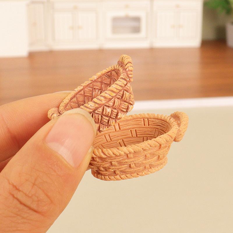 1/12 кукольный домик имитация корзина для хранения овощей и продуктов питания кукольный домик миниатюрное украшение кухни аксессуары для кукольного дома