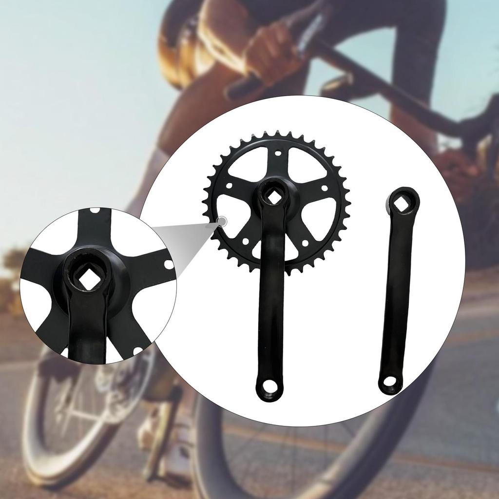 36T Bike Crankset 170mm Crank Arm Professional High Strength, Easy to Install, Repair Parts,