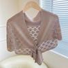Weave Knitted Hollow Shawl Cross Blouse Shoulder Fake Collar  Autumn/Winter/Spring/Summer