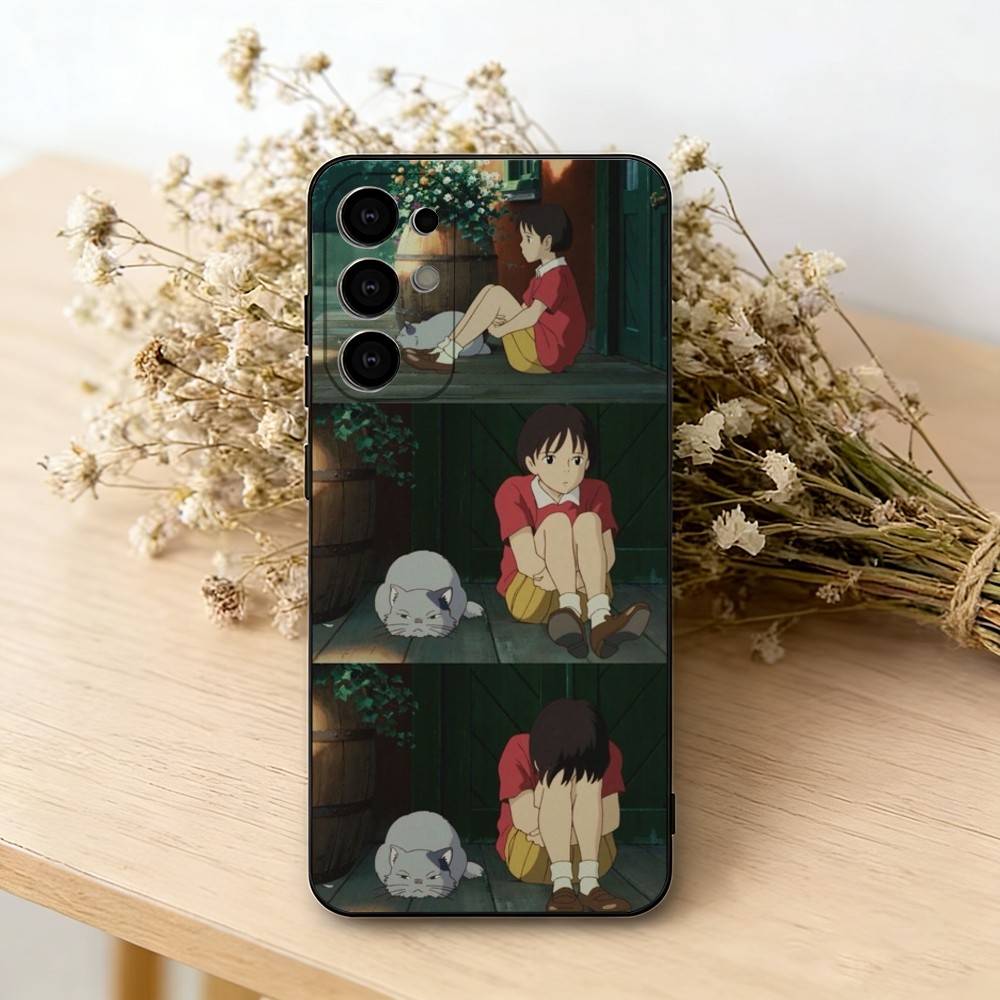 Shizuku Seiji Шепот сердца Чехол для телефона Для Samsung S25,S24,S21,S22,S23,S30,Ultra,S20,Plus,Fe,Lite,Note,10,Черный Чехол