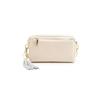 Shoulder Bag Shrink Leather Horizontal Mini Shoulder Bag 2313111301 [Cuco] Women's Off-White (200)