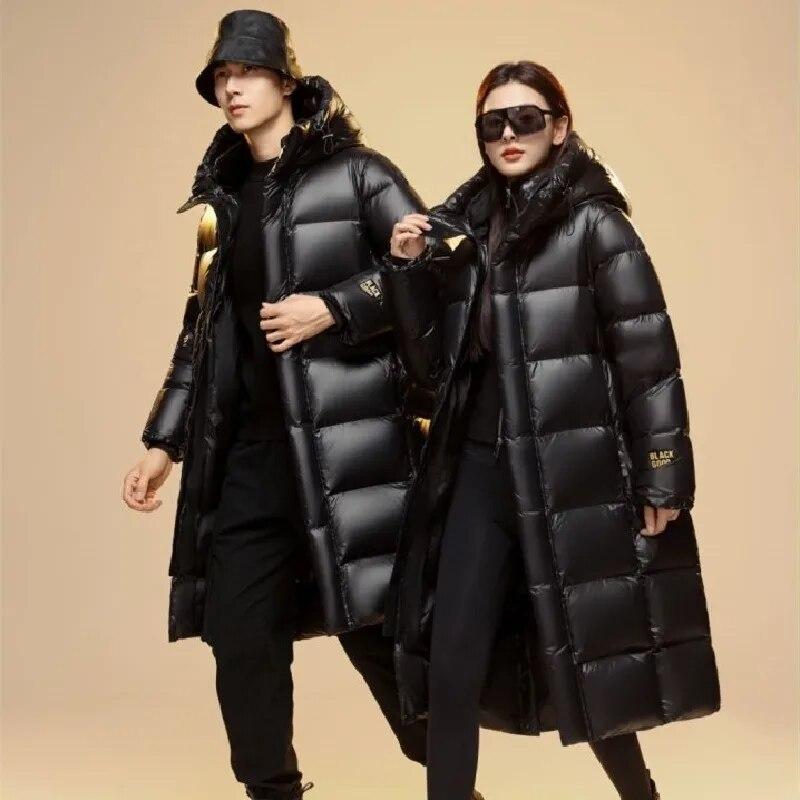 New Arrivals Female Winter Hooded Casual Down Coats Women Black X-Long 90% White Goose Down Thicken Warm Jackets