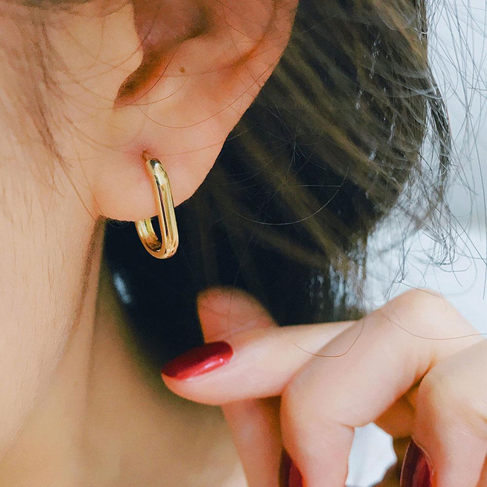 Аксессуары Круг Женщины Мужчины U-образные Серьги-хагги Серьги-кольца Модная бижутерия Подарок Клипсы для ушей