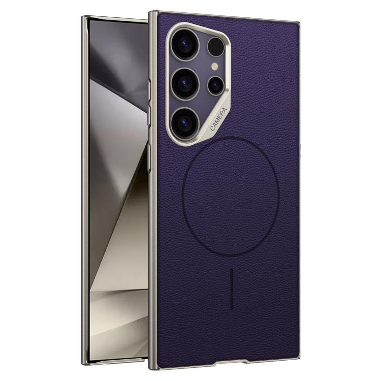 GKK Large Camera Hole Metal Paint Skin Feel Vegan Leather Magnetic Phone Case