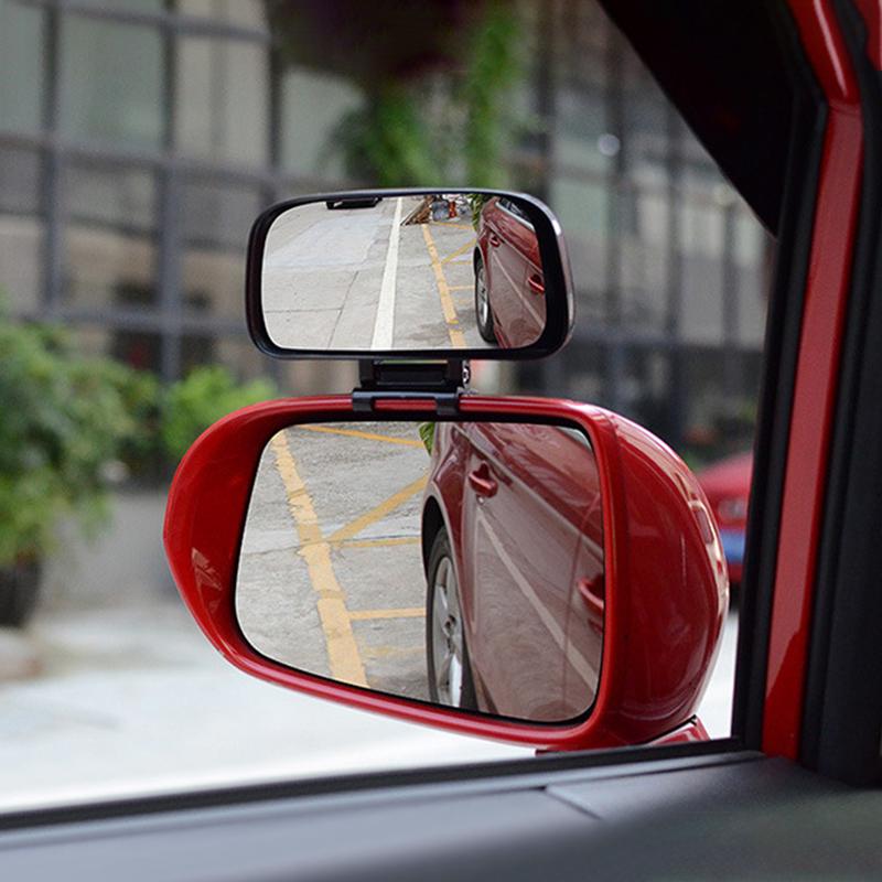 Регулируемое широкое выпуклое автомобильное зеркало для улучшения видимости слепых зон и безопасности