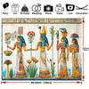 Egyptian-themed polyester background fabric - versatile and universal party decoration, universal festival banner