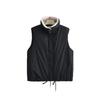 Winter wear fashionable and thin lamb wool lapel design sense loose with black vest top women's trend