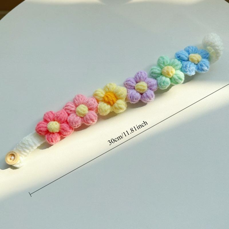 Pet Handmade Three-dimensional Yarn Flower Collar Cute Scarf Decorative Accessories Dog Cat