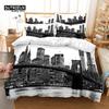 City Night Scene Bedding Set, 3Pcs Duvet Cover Set, Soft Comfortable Breathable Duvet Cover, For Bedroom Guest Room Decor