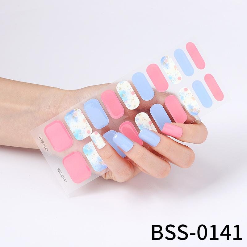 Gel Manicure Stickers Semi-cured Gel Nail Stickers Nail Polish Glue Manicure Stickers