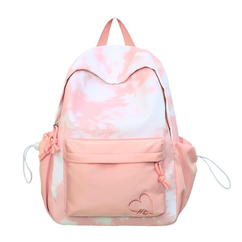 Студенческий школьный рюкзак с принтом тай-дай большой вместимости для женщин