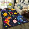 Мультфильм Динозавр Космос 3D Милый Ковер Дино Ковер для Дома Гостиная Спальня Диван Коврик Декор, Детский Коврик Нескользящий Напольный Коврик