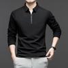 Men S Half Zip Long Sleeve Polo Shirt Casual Fashion Top