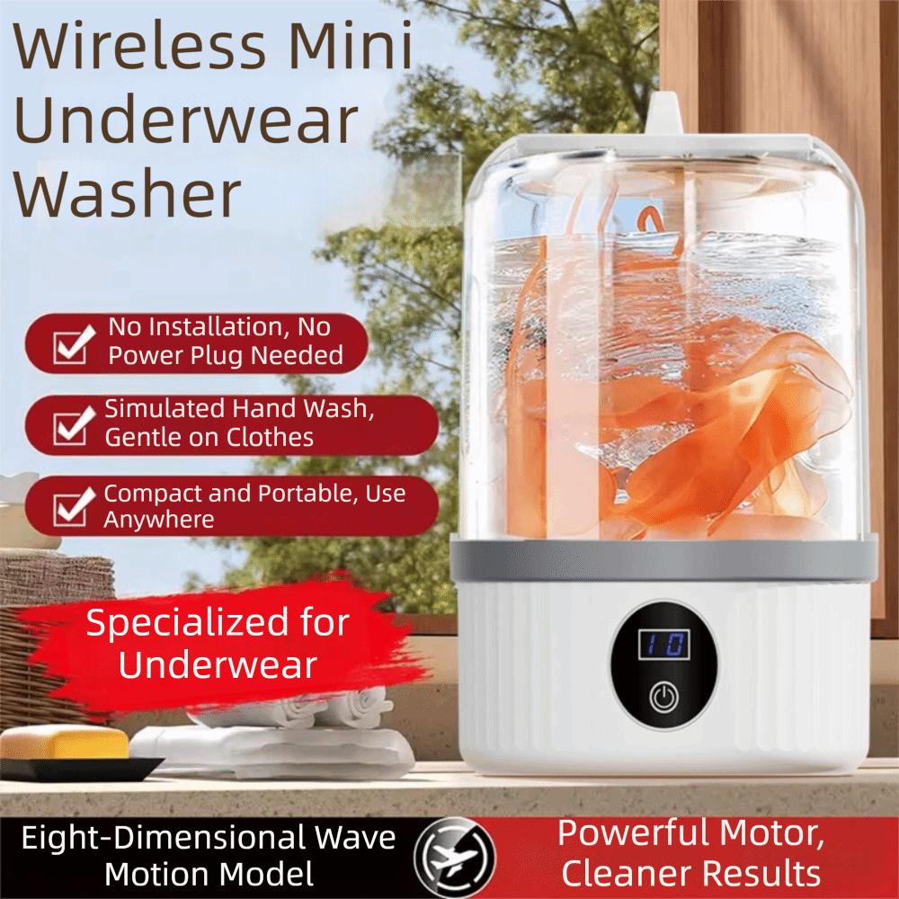 Transparent Tank Double Cup Washing Machine 2 Modes Double Barrel Laundry Cup Apartment Living
