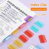 Candy Color Index Clip Plastic Letter Paper Label Clip File Classification Clamp  Student